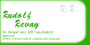 rudolf revay business card